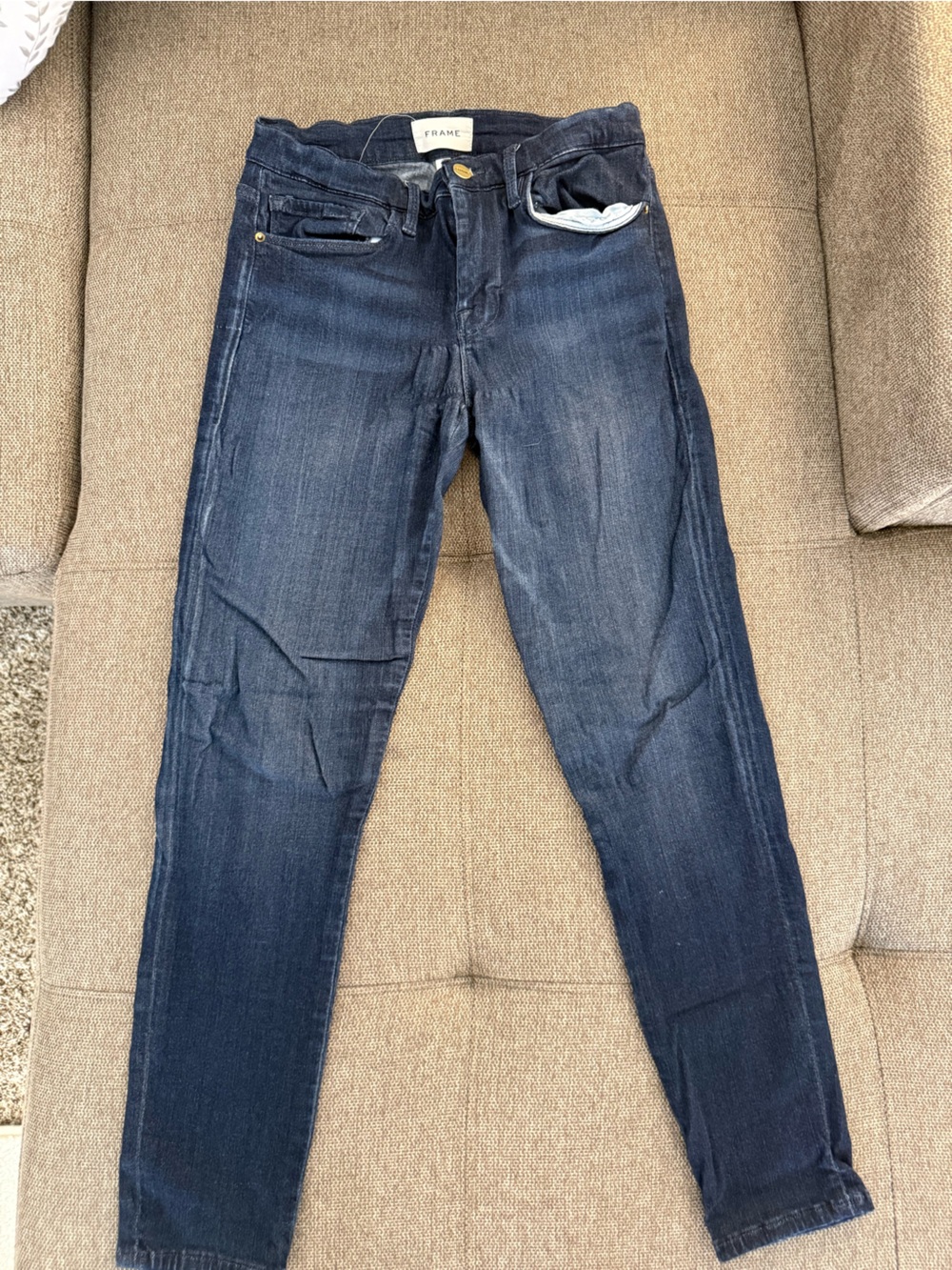 FRAME LE SKINNY DE JEANNE CROP
